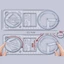 GAVESTO Protractor Sinh viên quay Đồ dùng văn phòng Trường học Vẽ hình học