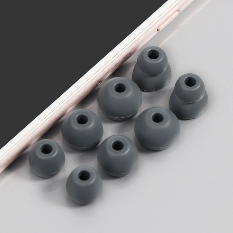 Đầu Tai Nghe KING Thay Thế 4 Cặp Silicon Mềm Nhiều Kích Thước 3 8 Mm Lớn Nhỏ Vừa Cho Tai Nghe in-Ear Earpho