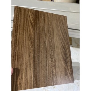 (giao đơn từ 50k)tấm gỗ mdf dày 8 li màu Vân gỗ nâu dán nẹp 4 cạnh nhiều kích thước nhỏ
