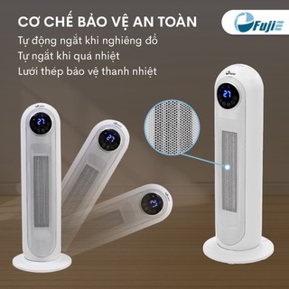 Quạt sưởi gốm Ceramic FujiE CH-2300 Máy sưởi ấm để sàn 20m2 - Điều khiển từ xa - Bảo hành toàn quốc