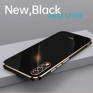 Ốp Điện Thoại Mềm Viền Thẳng Màu Trơn 6D Cho Samsung Galaxy A50 A30s A50s
