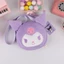 Sanrio Kuromi mymelody Quế Pompom Purin Hoạt Hình Dễ Thương Sang Trọng Túi Đựng Ví Thời Trang Dung Tích Lớn