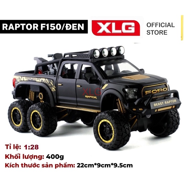 Ảnh Mô hình xe bán tải Ford Raptor F150 cao cấp tỷ lệ 1:24 dài 22 cm 3