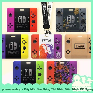 [Sẵn VN - Hỏa Tốc] Dây Móc Bao Đựng Thẻ Nhân Viên Nhựa PC Ngang Phong Cách Game Editon Collectible