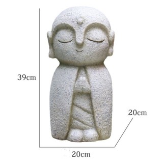[SÂN VƯỜN NHẬT]Tượng Địa Tạng Jizo Nhật sân vườn/tượng trang trí sân vườn cao 39cm