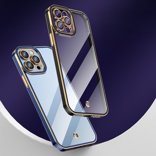 Ốp Điện Thoại Silicon TPU Trong Suốt Mạ Viền Thời Trang Bảo Vệ Ống Kính Cho Samsung Galaxy A73 A53 A33 5G A13 LITE A23 4G A03 A03S