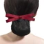DELMER Hàn Quốc Bun Snood Sweet Lady Dance Mũ Đội Đầu Nơ Tóc Bun Bao Nơ Thanh Lịch Barrettes Hairgrips Bao Lưới