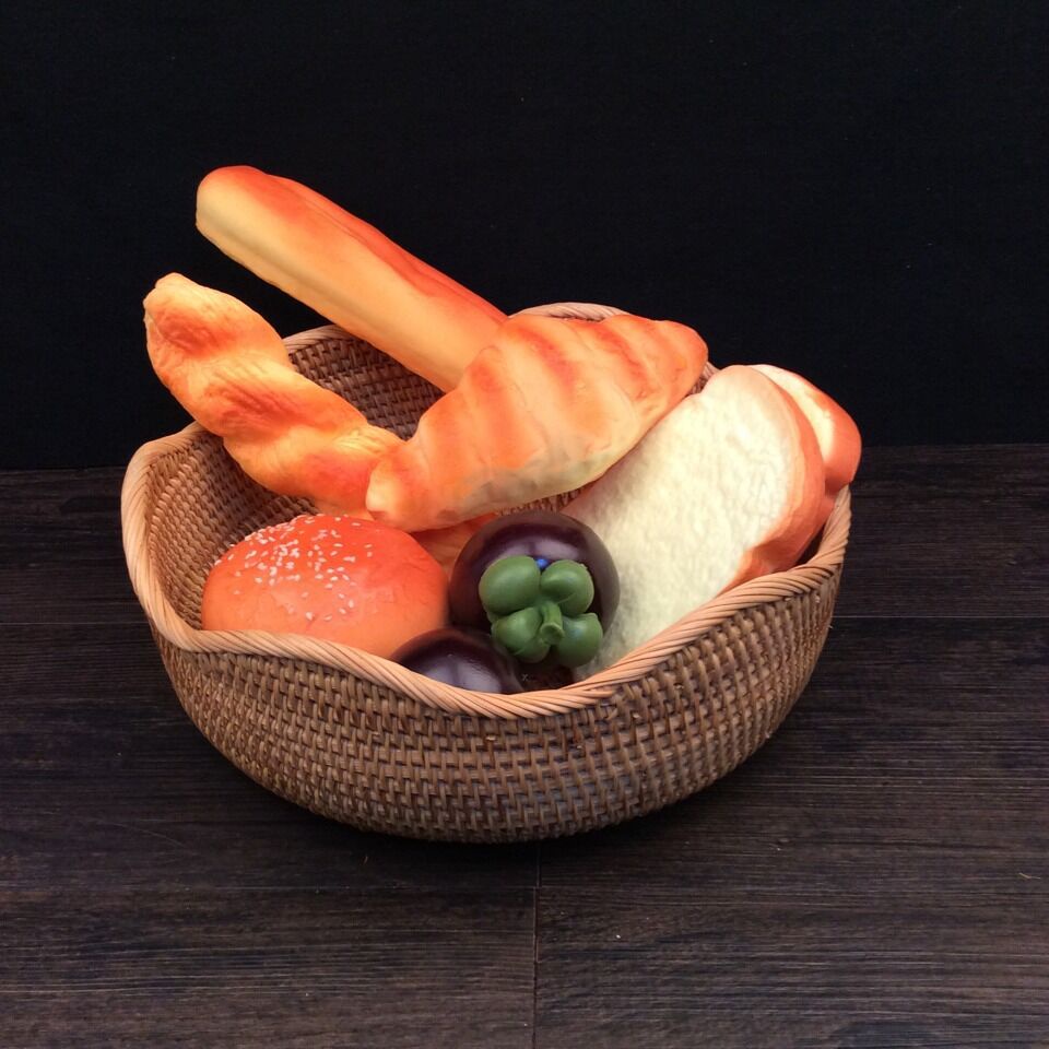 Khay Mây Đựng Hoa Quả Bánh Kẹo ONGTRE Khay Mây Lượn Sóng Decor Phòng Khách Nhà Bếp Đựng Đồ Khô Handmade