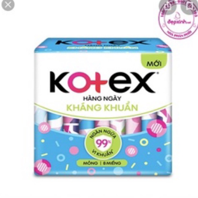 Băng vệ sinh Kotex hằng ngày hương tự nhiên (8 miếng)