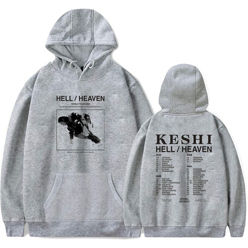 Keshi Hell / Sky Tour Merch Áo Hoodie 2022 World Tour IVC9