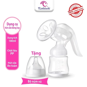 Máy hút sữa, vắt sữa cầm tay kichilachi phiên bản mới nhất 2021 tặng 6 túi trữ sữa Sunmum 250ml