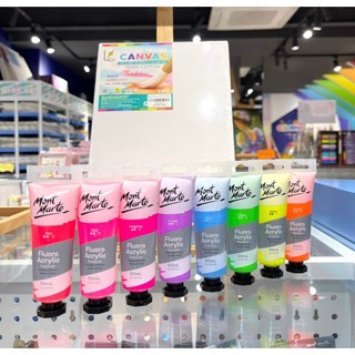 Màu vẽ Fluoro Acrylic Mont Marte tuýp 50ml Red - COLORMATE