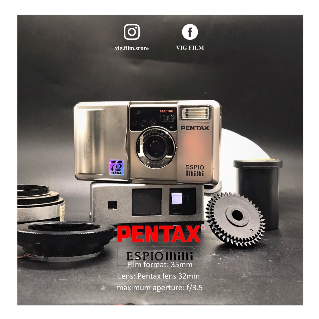 Máy ảnh PENTAX ESPIO MINI 75 YEARS | Shopee Việt Nam