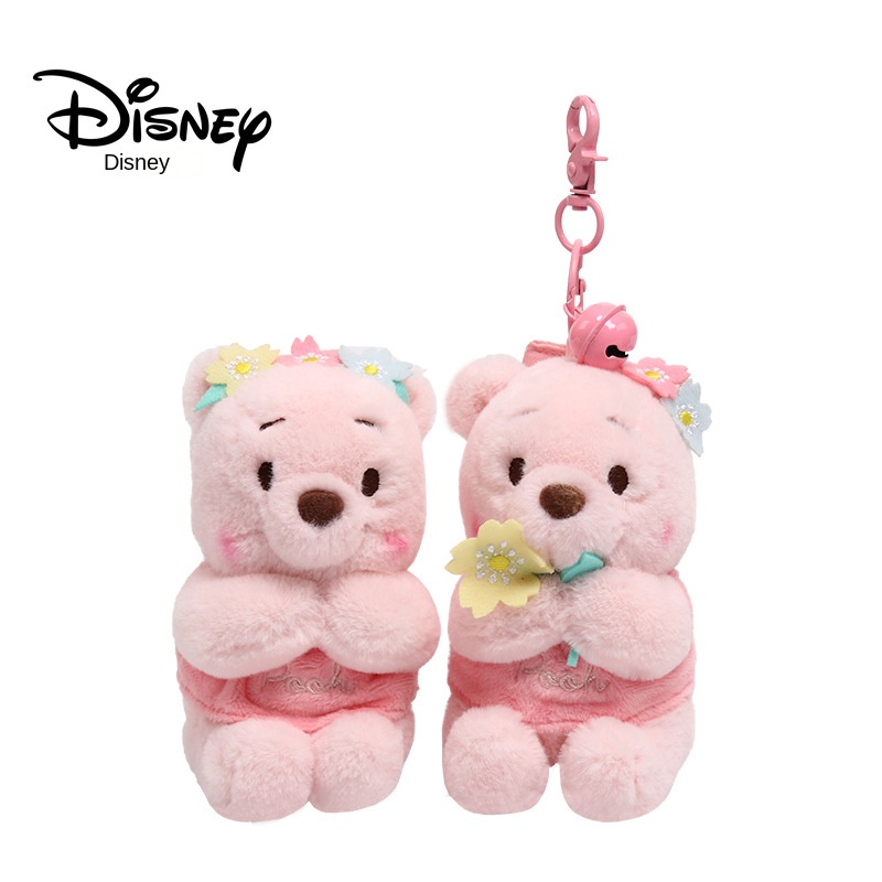 DISNEY Móc Khóa Gấu pooh Nhồi Bông Dễ Thương