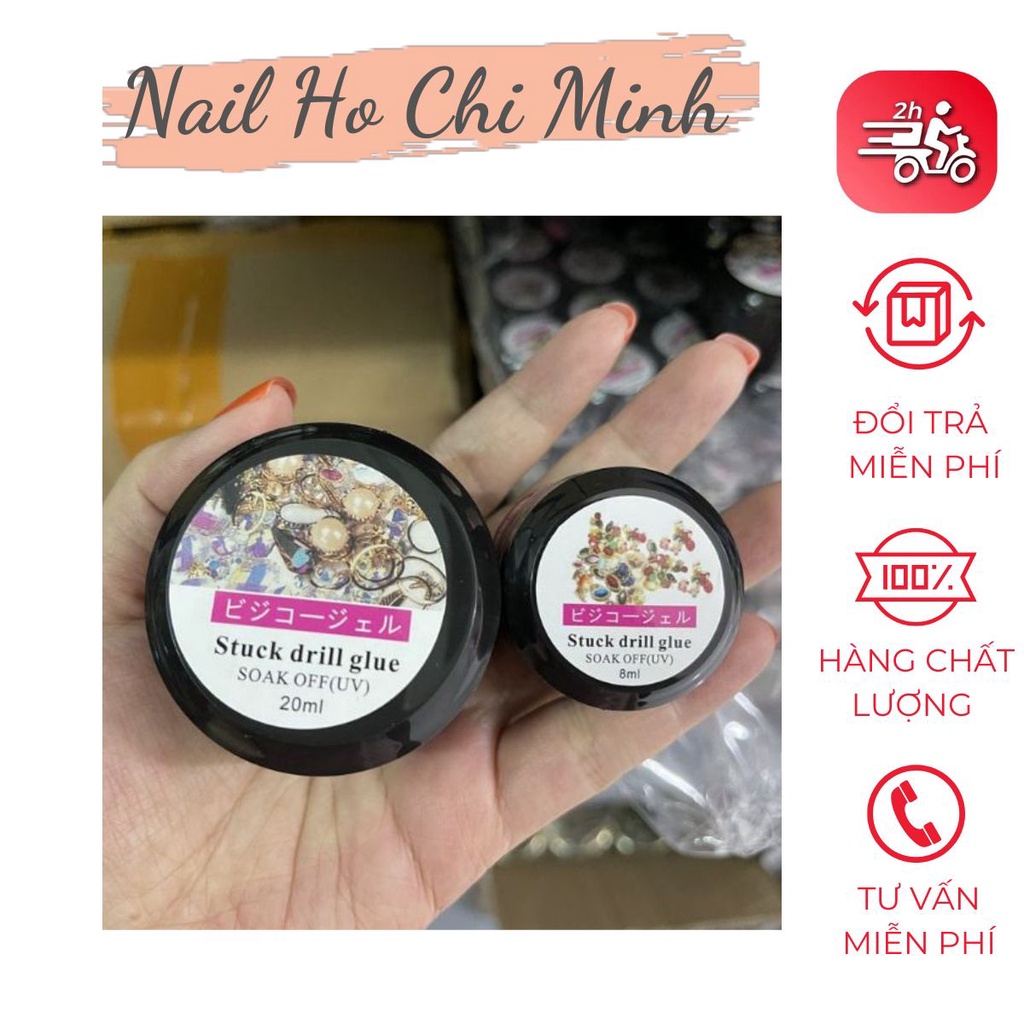 [GIÁ TÔT] Gel đính đá chính hãng chất đậm đặc 8ml chuyên dụng làm nail