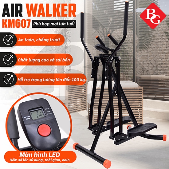 Ảnh BG Máy chạy bộ trên không KM607-Máy tập thể dục, thiết bị tập gym 4