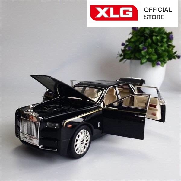 Ảnh Xe mô hình Rolls Royce Phantom VIII 1:24 XLG bằng kim loại có đèn led âm thanh 3