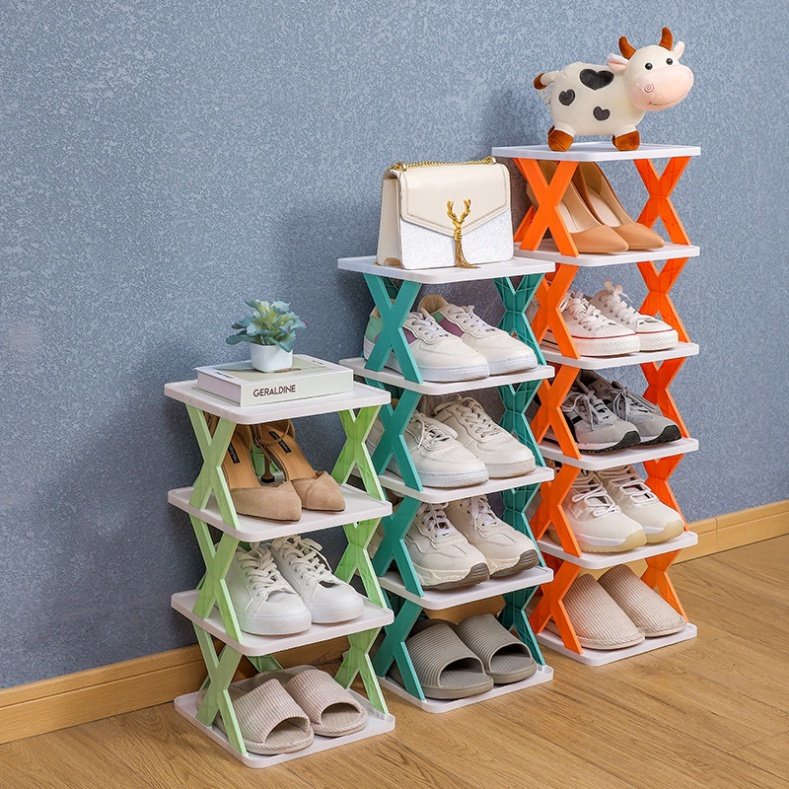 Kệ để giày dép, để đồ đa năng 5 tầng chữ x