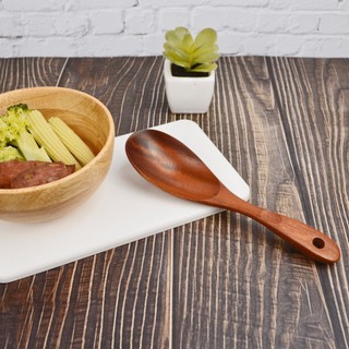 Muỗng vá canh gỗ, muôi canh gỗ miệng bầu MYCOOK an toàn xào nấu