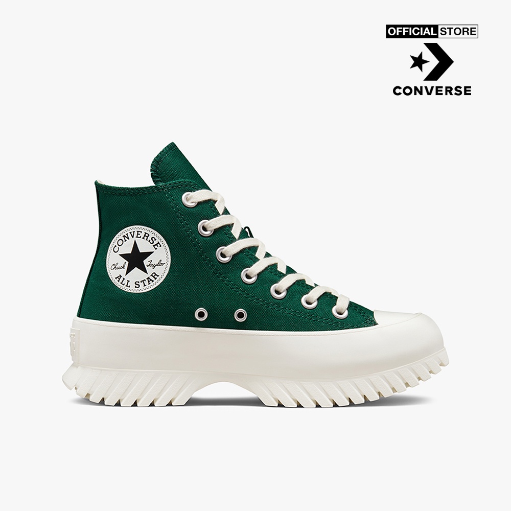 Giày sneakers Converse cổ cao unisex Chuck Taylor All Star Lugged 2.0 A00850C-00G0 GREEN