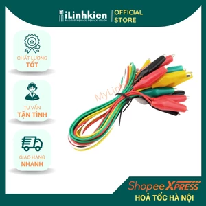 Dây kẹp cá sấu 2 đầu nhỏ to chất lượng cao.