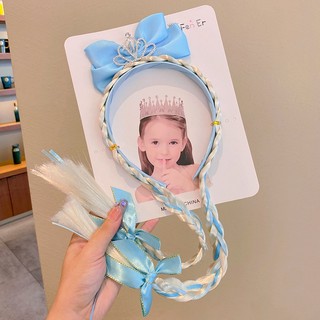 Vương miện nơ bím tócFrozen Elsa dành cho bé gái - phụ kiện tóc cá tính