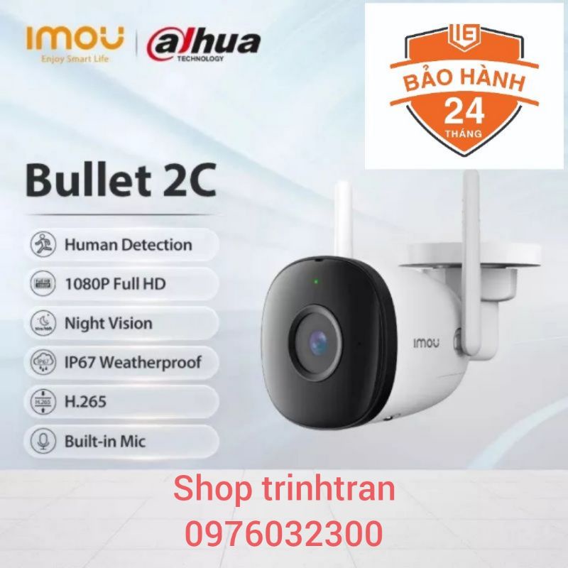 Camera Wifi Imou F22P (F22N) Imou Bullet 2C Ngoài Trời Full HD 1080P ...