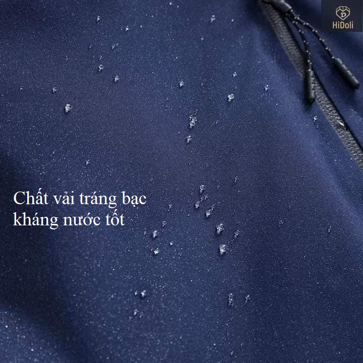 Áo khoác nữ lót lông áo gió dù lót lông cừu toàn thân ấm áp mùa thu đông đẹp chất vải tráng bạc kháng nước của nhà XUZI