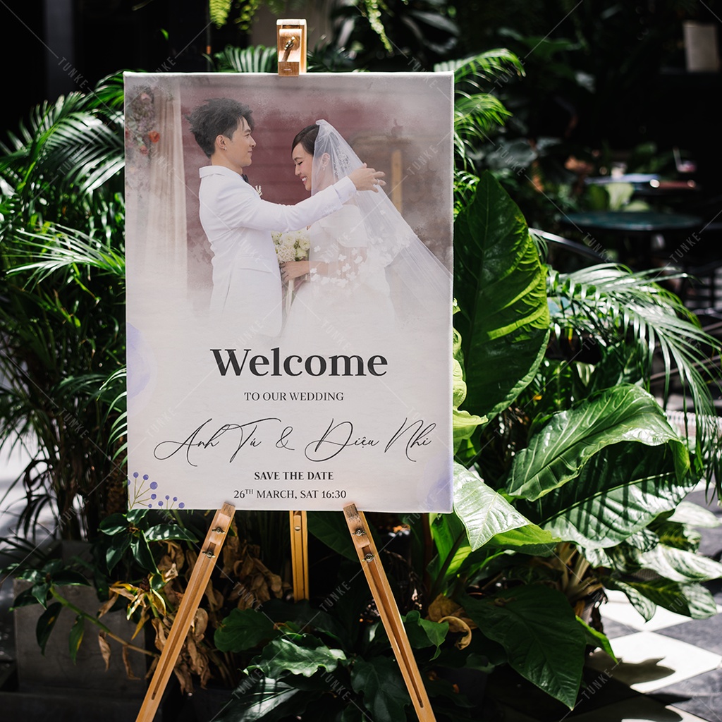 Bảng Welcome trang trí đám cưới, Biển chào đám cưới, | Shopee Việt Nam