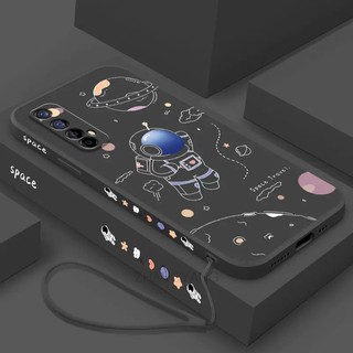 ốp lưng Realme 7 Ốp Điện Thoại Silicone TPU In Hình Phi Hành Gia Kèm Dây Đeo Cho Realme 7