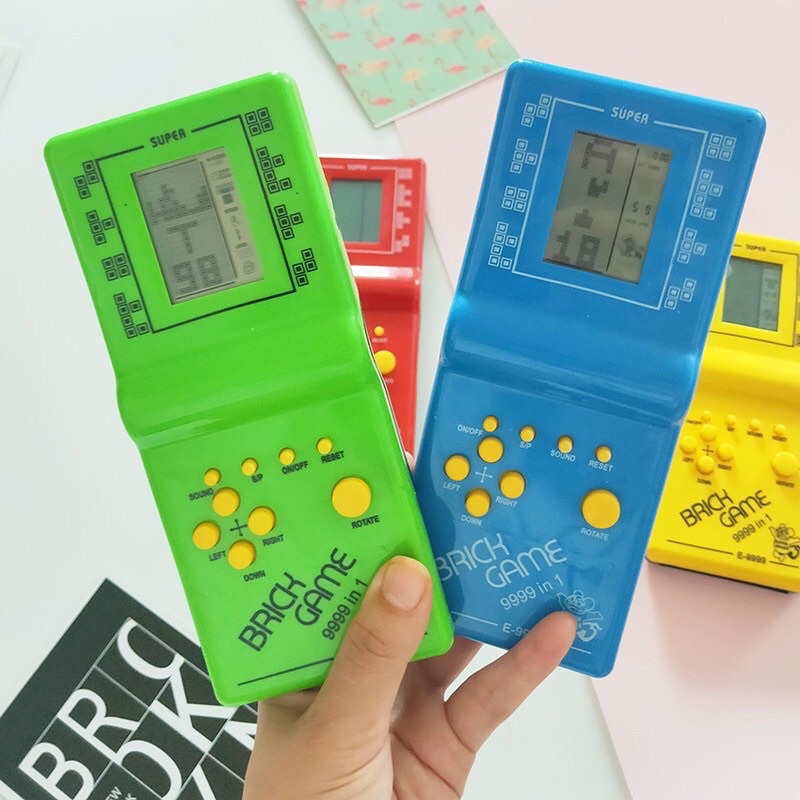 Máy điện tử xếp hình cầm tay BRICK GAME, máy chơi điện tử xếp gạch, máy chơi game xếp hình