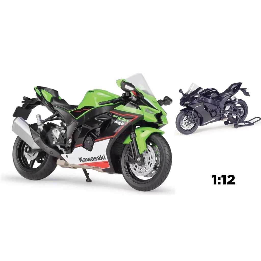 1/18 新品 各種ミニカー 096 Welly 1:18 Kawasaki 2021 Ninja ZX 10R Motorcycle Bike Model