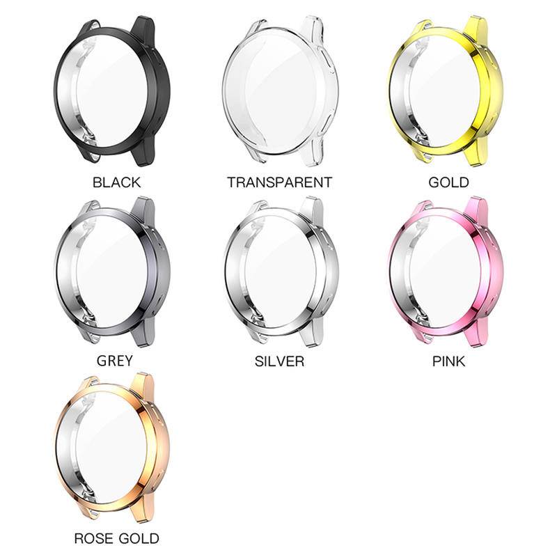 TPU Mềm Màn Hình Kính Bảo Vệ Vỏ Khung Cho Garmin Venu SQ 2 2S 2 Plus Cản Lưng Full Cover Cho Garmin Vivoactive 4 4S 3 Âm Nhạc
