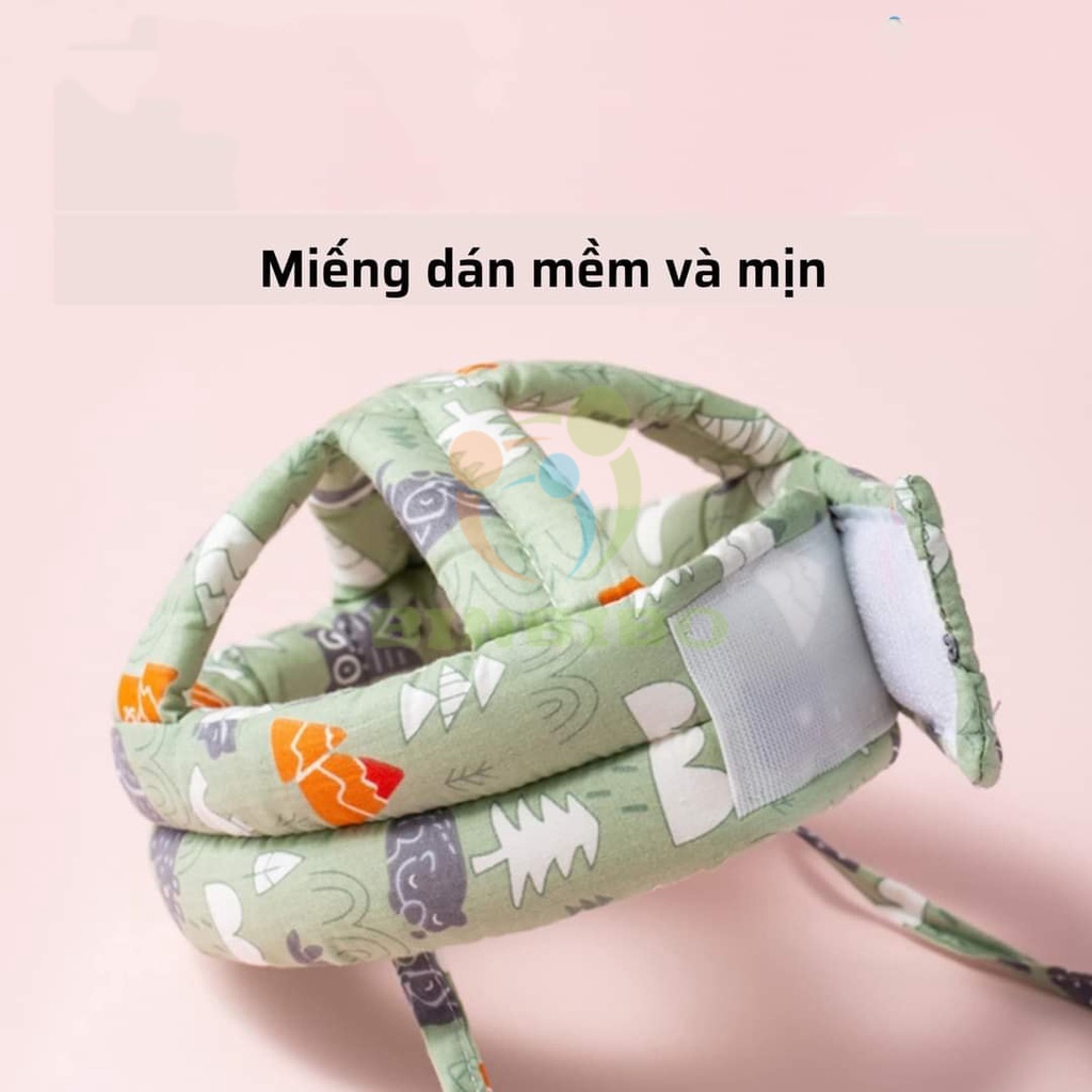 Mũ bảo vệ đầu cho bé tập đi tập bò an toàn - Binbibo