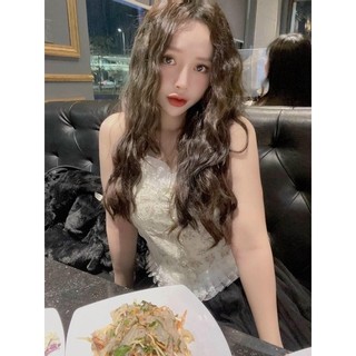 Áo hai dây ren khuy ngọc Corset siêu xinh