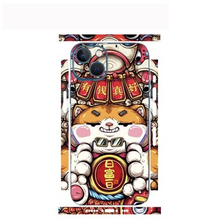 Tấm dán Skin Mặt Sau Mèo Thần Tài M03  FULL VIỀN Dành Cho 14prm , 13prm , 12prm , 11prm  , ip11 , ip12 , ip13 - FukiShop
