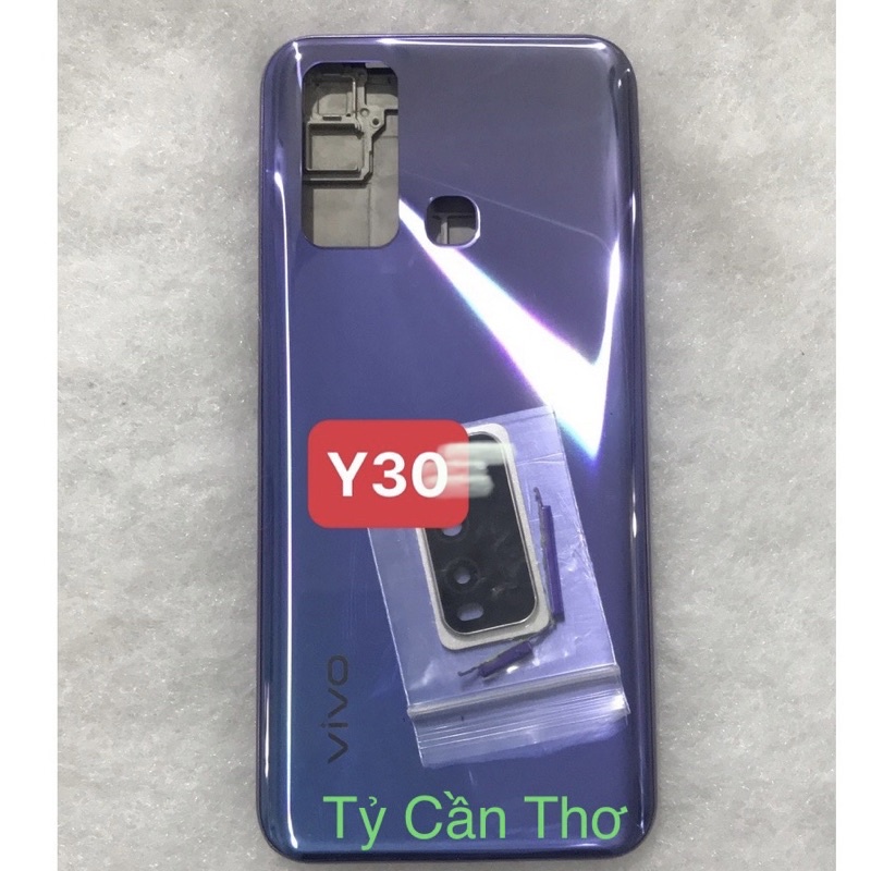Vỏ sườn Vivo Y30 Y50 kèm kính camera keo dán màn hình lưng T8000
