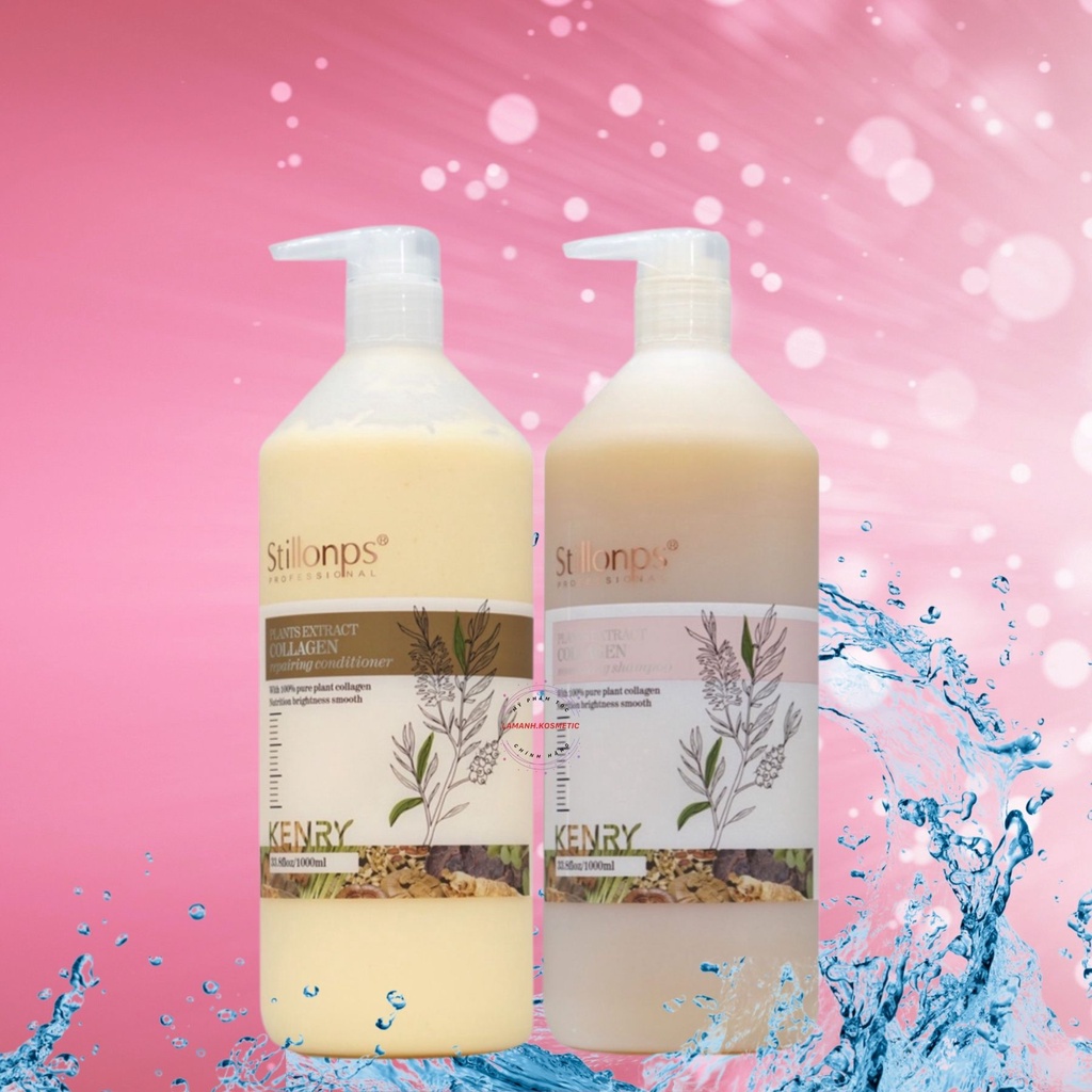 Cặp dầu gội xả Kenry Stillonps 500ml -1000ml Giúp hỗ trợ làm sạch gàu, giảm gàu giảm tóc gãy rụng