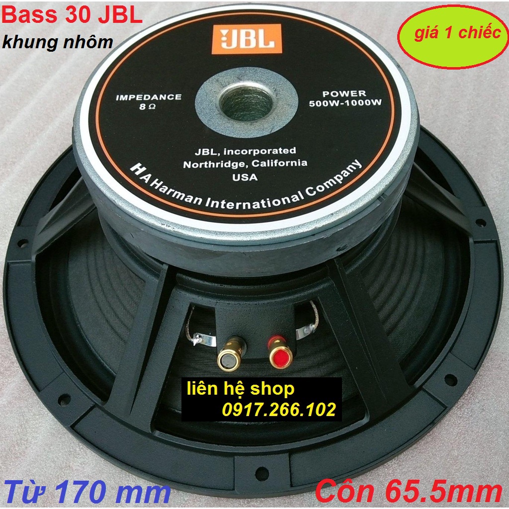 LOA BASS 30 JBL KHUNG NHÔM GÂN VẢI TỪ 170 CÔN 65mm - GIÁ 1 CHIẾC ...