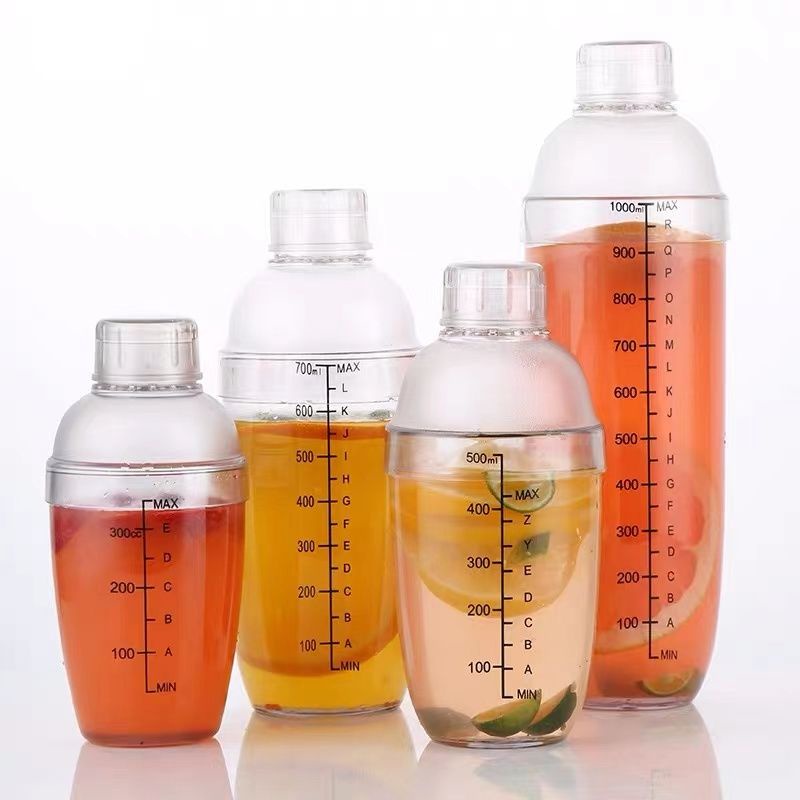 Bình lắc shaker nhựa có vạch chia đen | Shopee Việt Nam