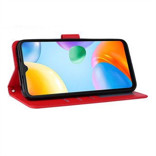Dành Cho Redmi 10 10A 10C K50i Note10 Sang Trọng Da PU Lật Đứng Ví Đựng Thẻ Khe Cắm Bao Da