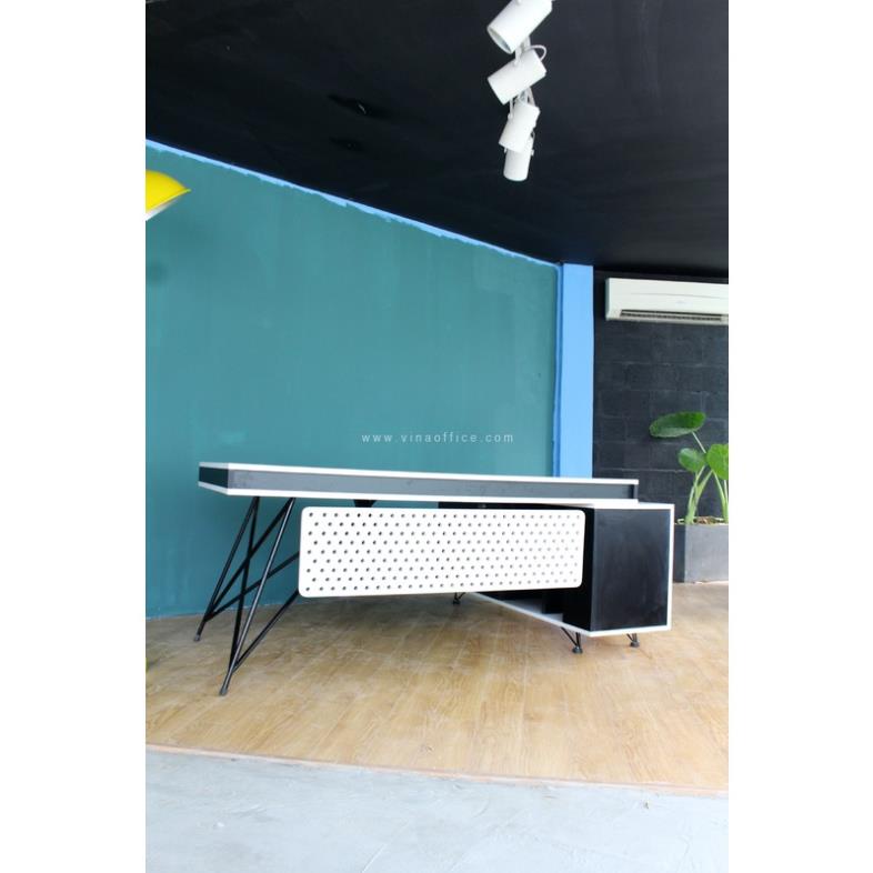 Bàn trưởng phòng BT76 vách ngăn kiểu sơn PU | Shopee Việt Nam