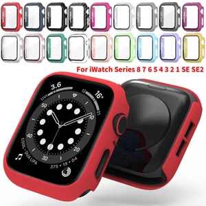 PC mờ cứng cho Apple Watch Series 9 8 7 6 5 4 3 2 1 SE SE2 bảo vệ toàn màn hình Ốp lưng cho iWatch 45mm 41mm 44mm 40mm 42mm 38mm