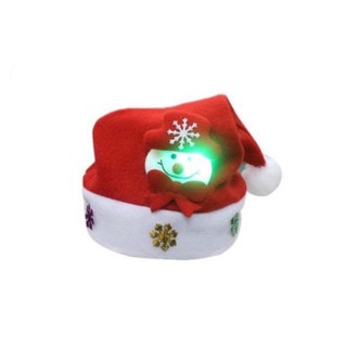 Mũ ông già noel có đèn và không đèn cao cấp mừng giáng sinh