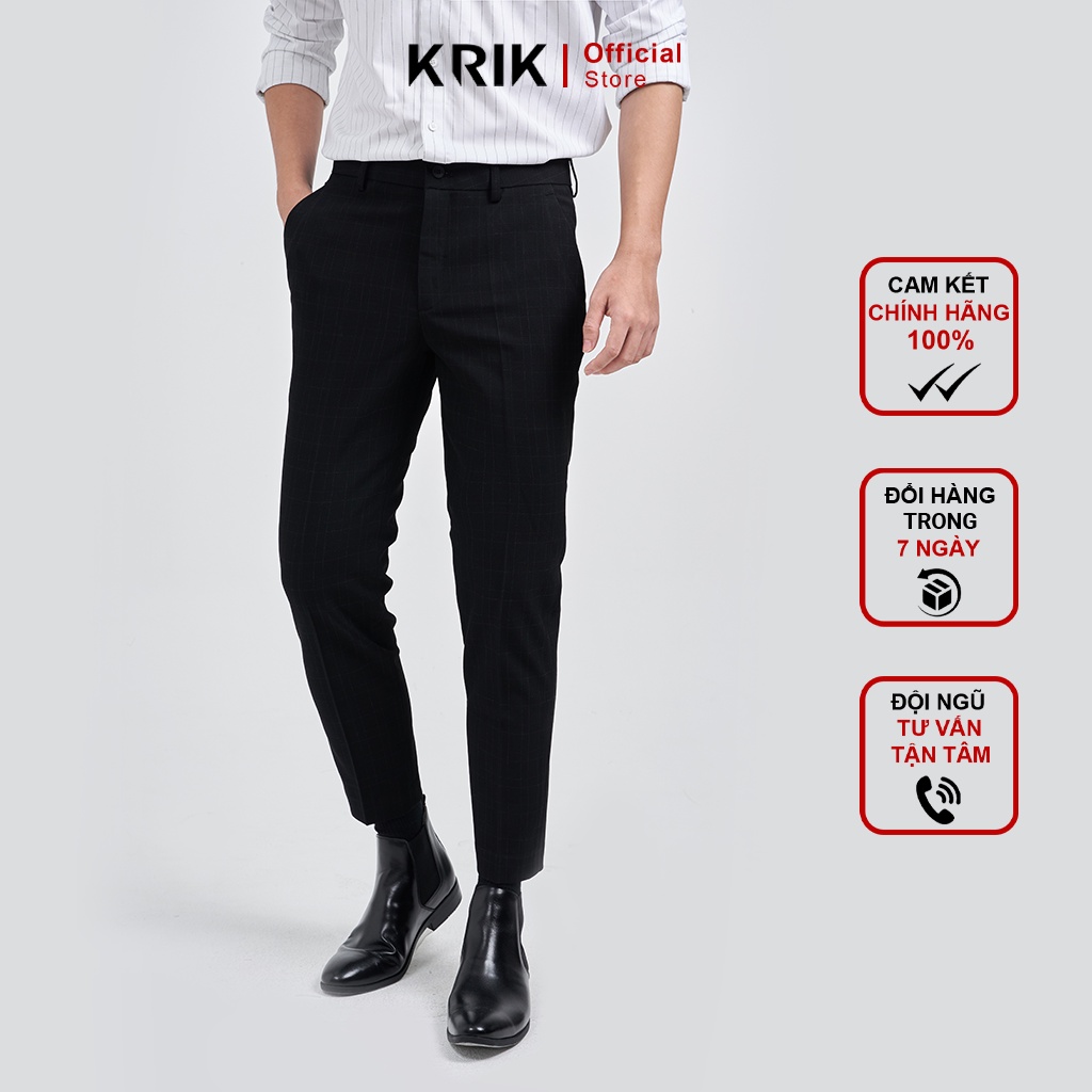 Quần tây Nam Cao Cấp Local Brand KRIK, Form Hàn Quôc Slimfit Vừa Vặn Thoải Mái, Chất Liệu Cao Cấp QA0215