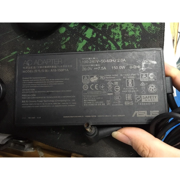 🌟CŨ ZIN🌟Sạc Laptop Asus Rog chicony DELTA G531GT G731GT G531 G571 VivoBook 20V 7.5A 6A 150W Chân kim 6.0*3.7mm