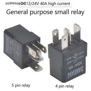 Rơ Le Ô Tô 40A 12V / 24V 4 / 5 Pin Chống Thấm Nước