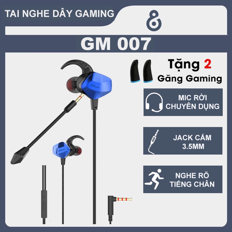 Tai nghe gaming có mic cho điện thoại GM 007 chuyên chơi game PUBG ...