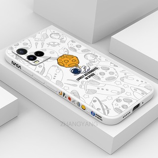 ốp lưng vivo y21 y21s y33s y21a y21t Ốp Điện Thoại Silicone TPU Mềm Họa Tiết Phi Hành Gia Có Dây Đeo Cho vivo y21 y21s y33s y21a y21t