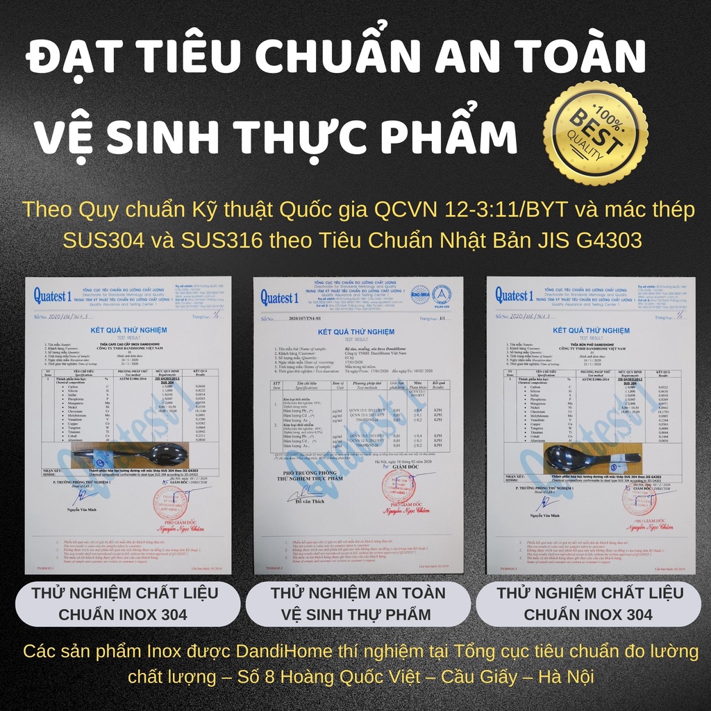 Ảnh Thìa cafe DandiHome inox 304 cao cấp dùng để uống cafe, uống trà, ăn bánh kem, ăn dặm cho bé 4